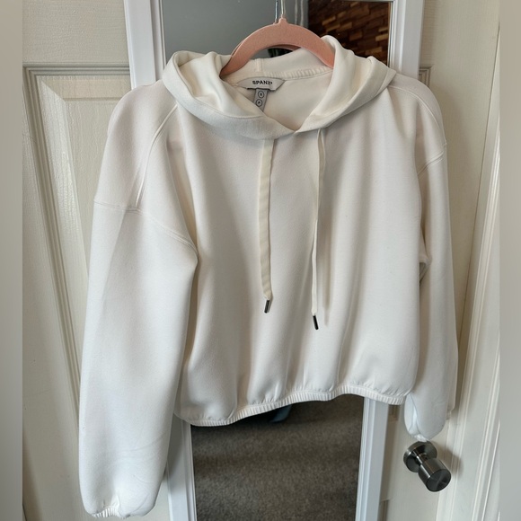GUC🤍Spanx AirEssentials Cinched Hoodie Small Powder - Picture 3 of 10